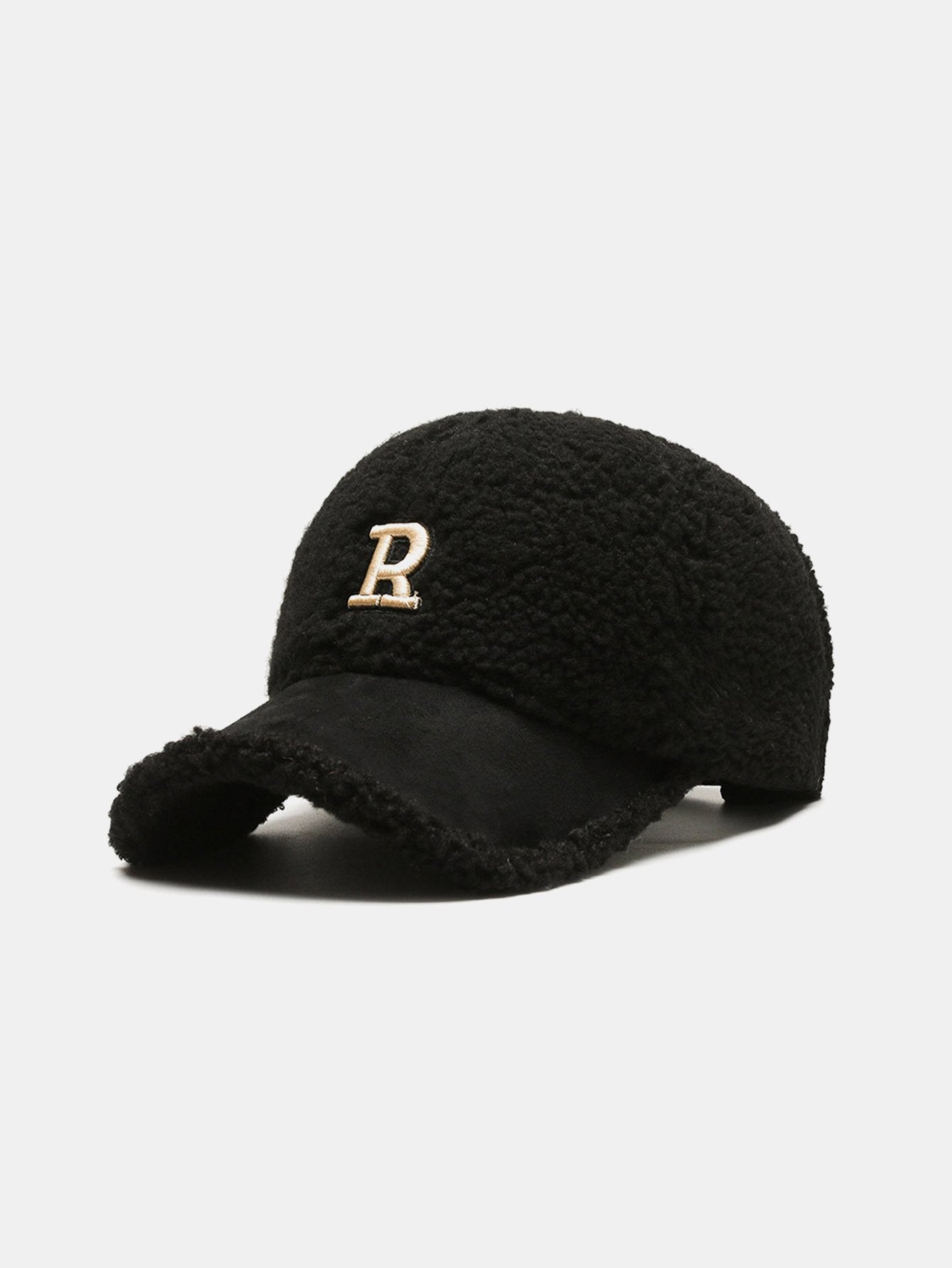 Plush Winter Warm Letter Baseball Cap - Naturzy