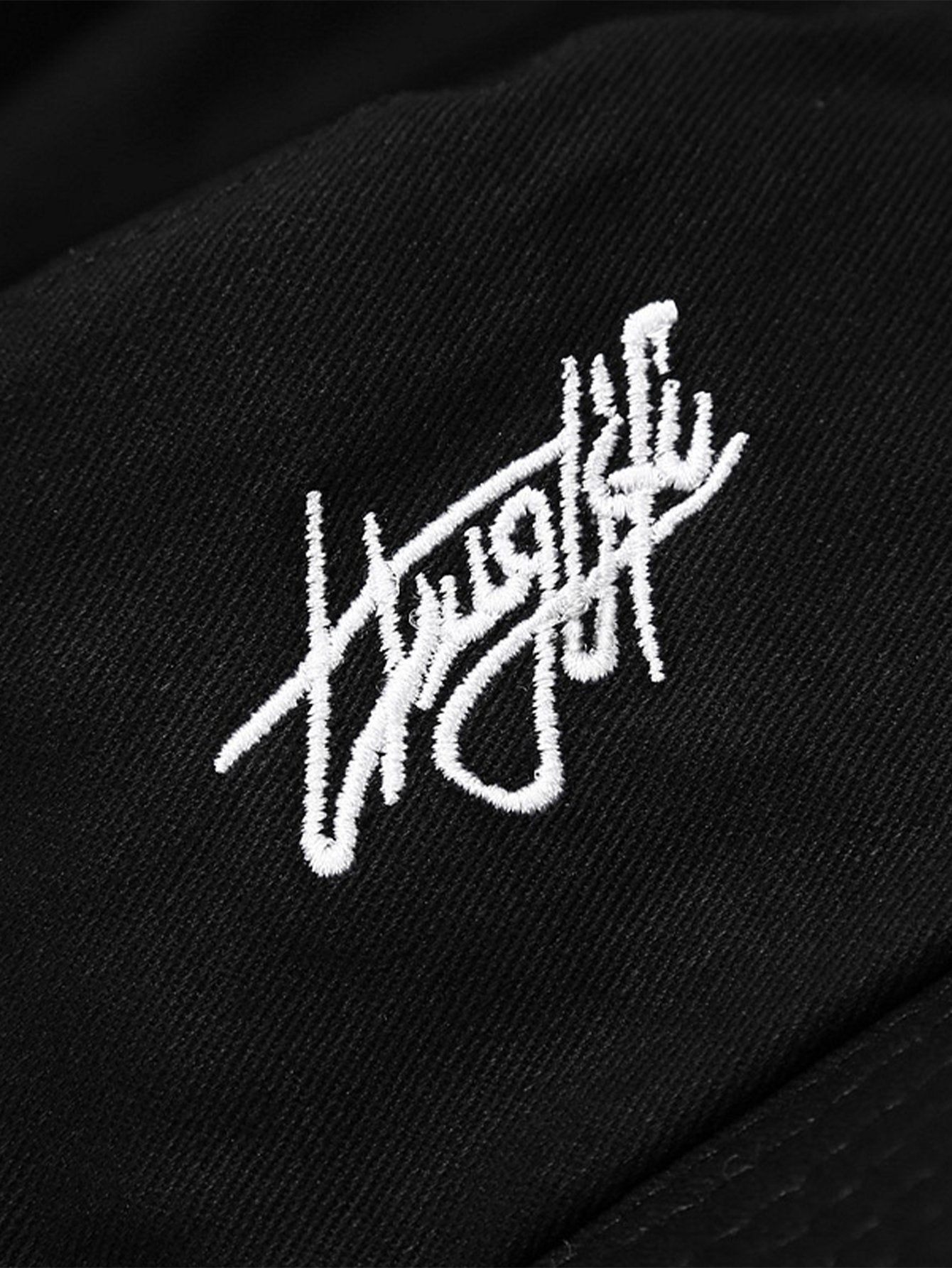 Double Side Reversible Slogan Pattern Bucket Hat - Naturzy