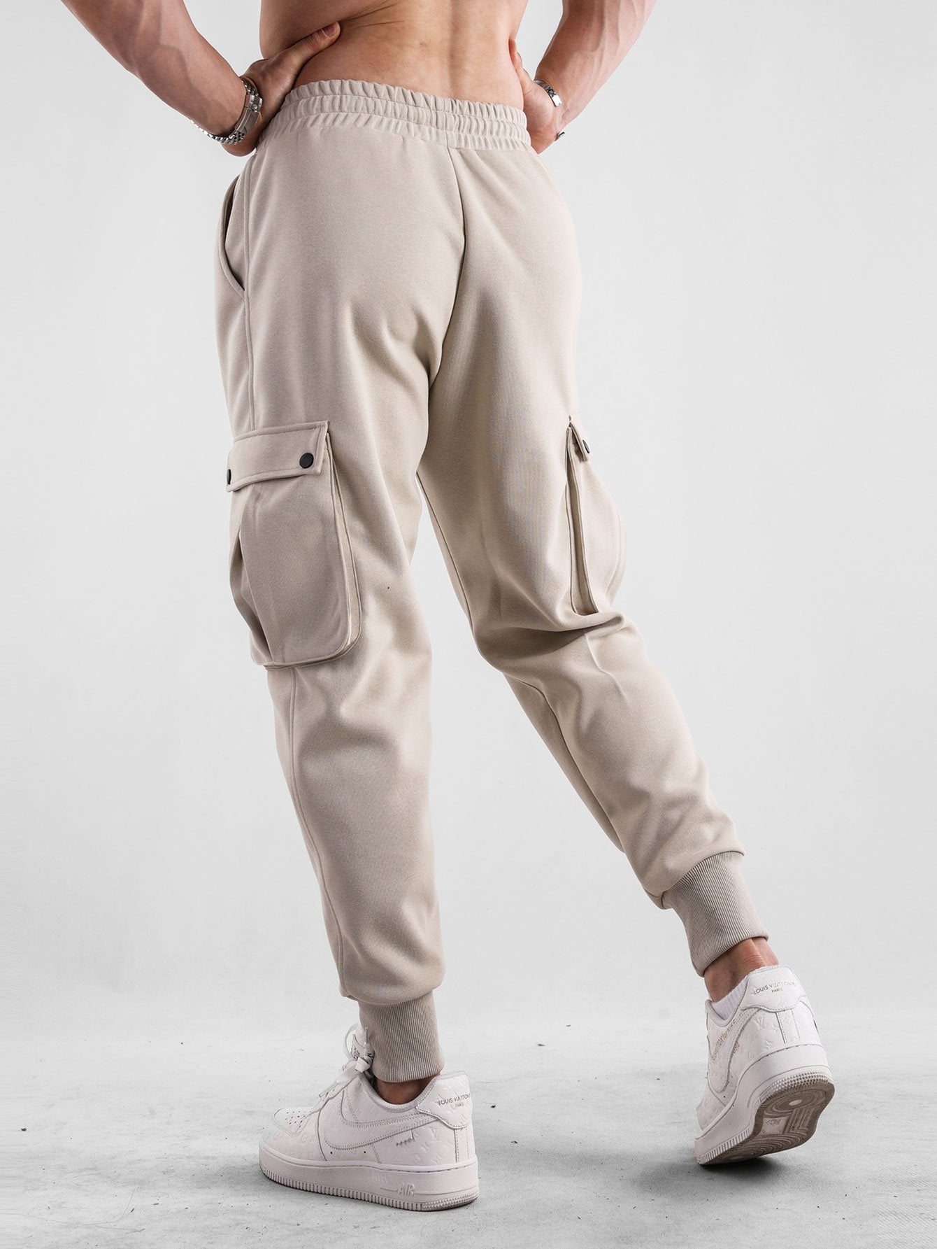 Drawstring Cargo Jogger Pants - Naturzy