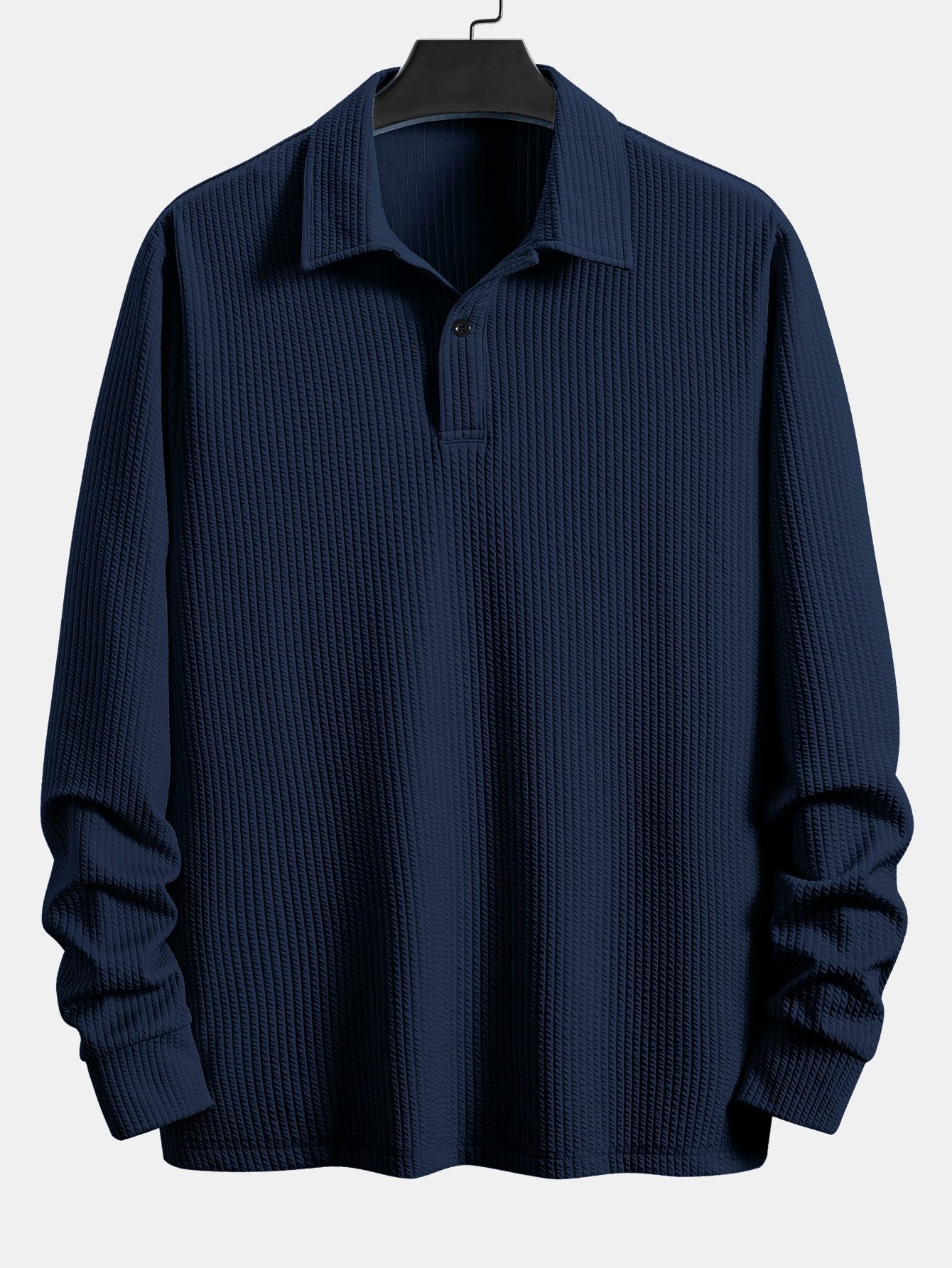 Long Sleeve Ribbed Polo - Naturzy