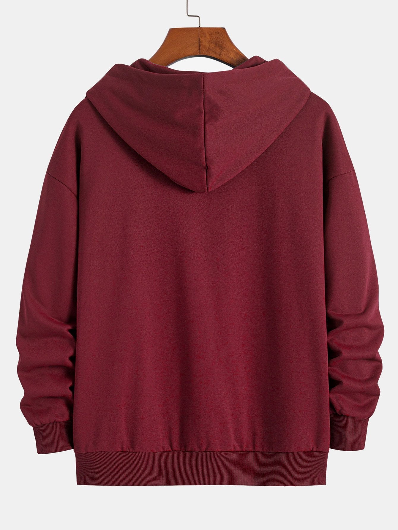 Basic Relax Fit Zip Hoodie - Naturzy