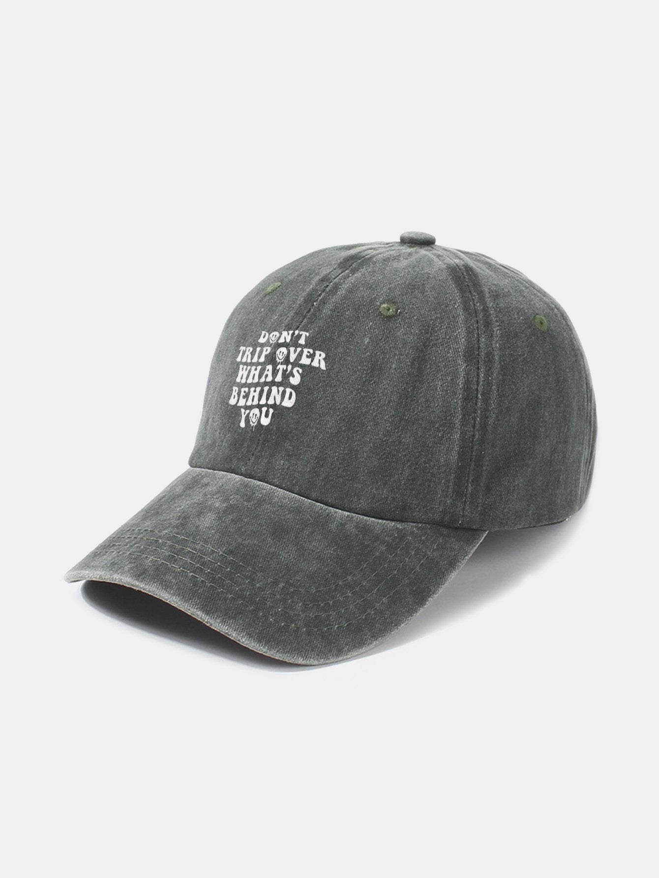 Personalized Slogan Classic Retro Washed Cotton Baseball Cap - Naturzy