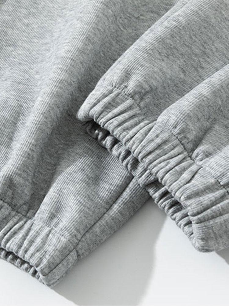 Drawstring Cargo Jogging Pants - Naturzy