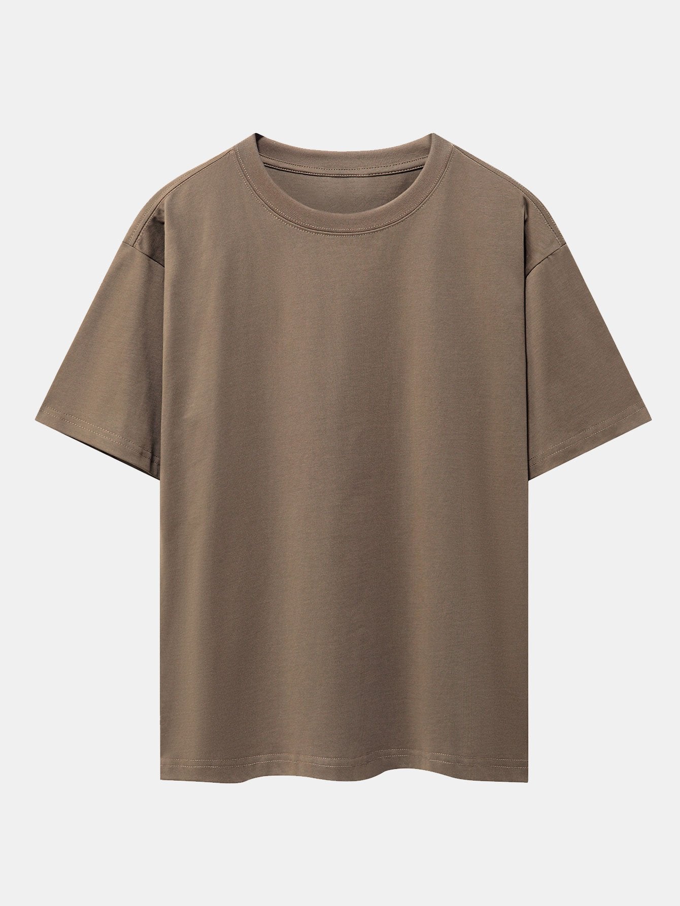 3 Pieces Basic Heavy Weight Drop Shoulder Oversize T-Shirts - Naturzy