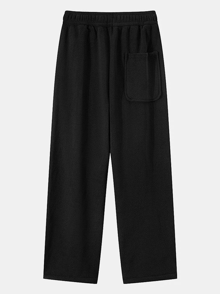 3 Pieces Polar Fleece Loose Fit Straight Leg Pants - Naturzy