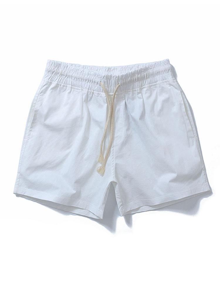 Cotton 3" Drawstring Shorts - Naturzy