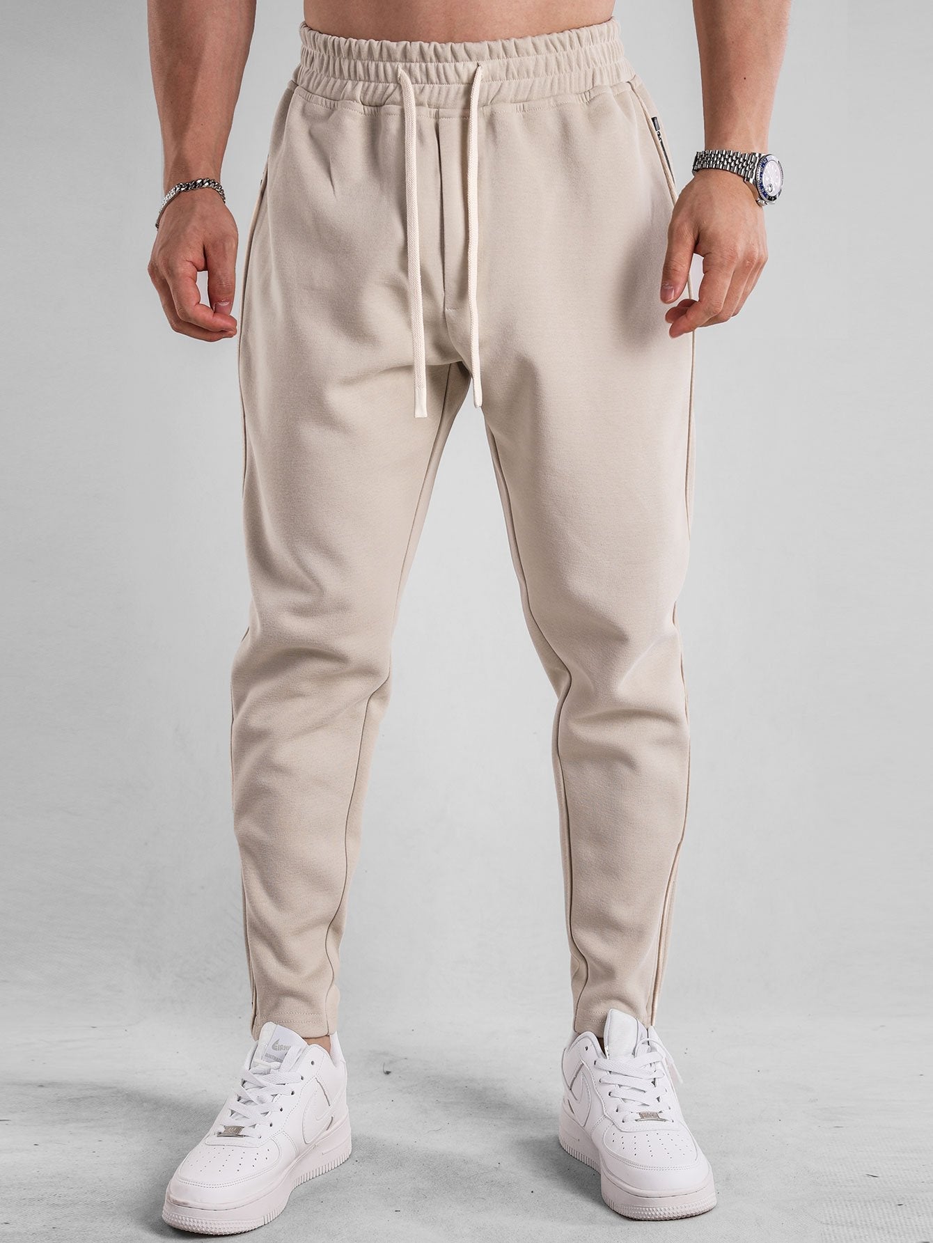 Zip Hem Jogger Pants - Naturzy
