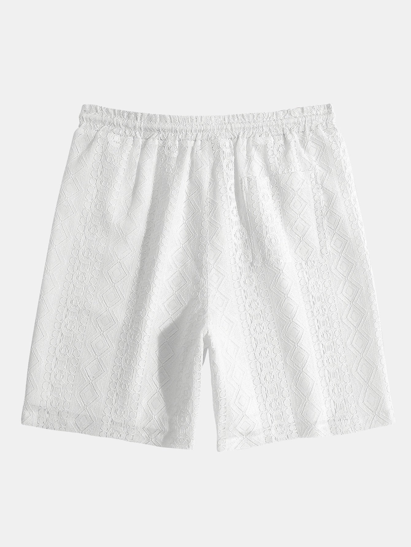 Geometry Textured Shorts - Naturzy