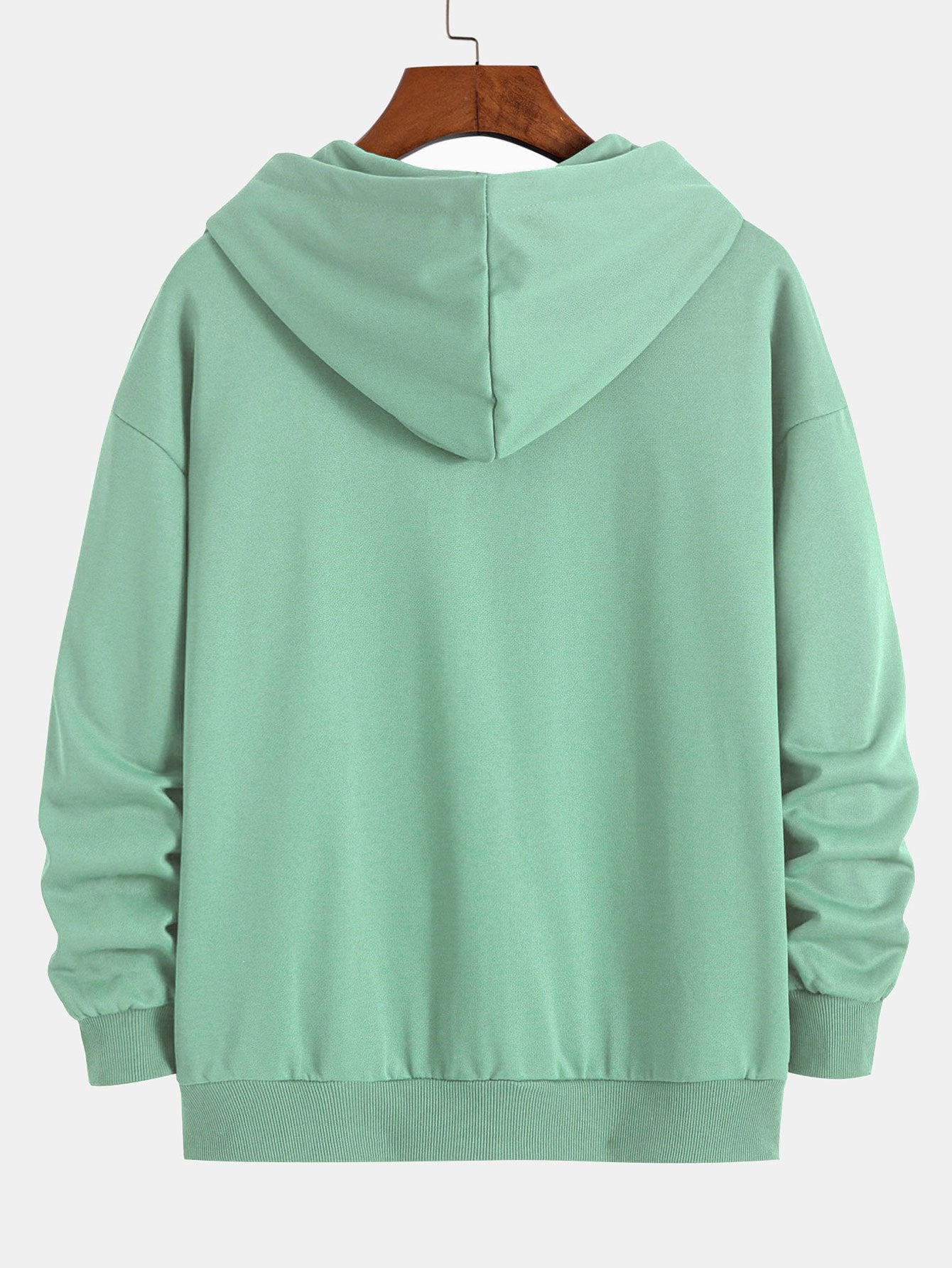 Basic Relax Fit Zip Hoodie - Naturzy