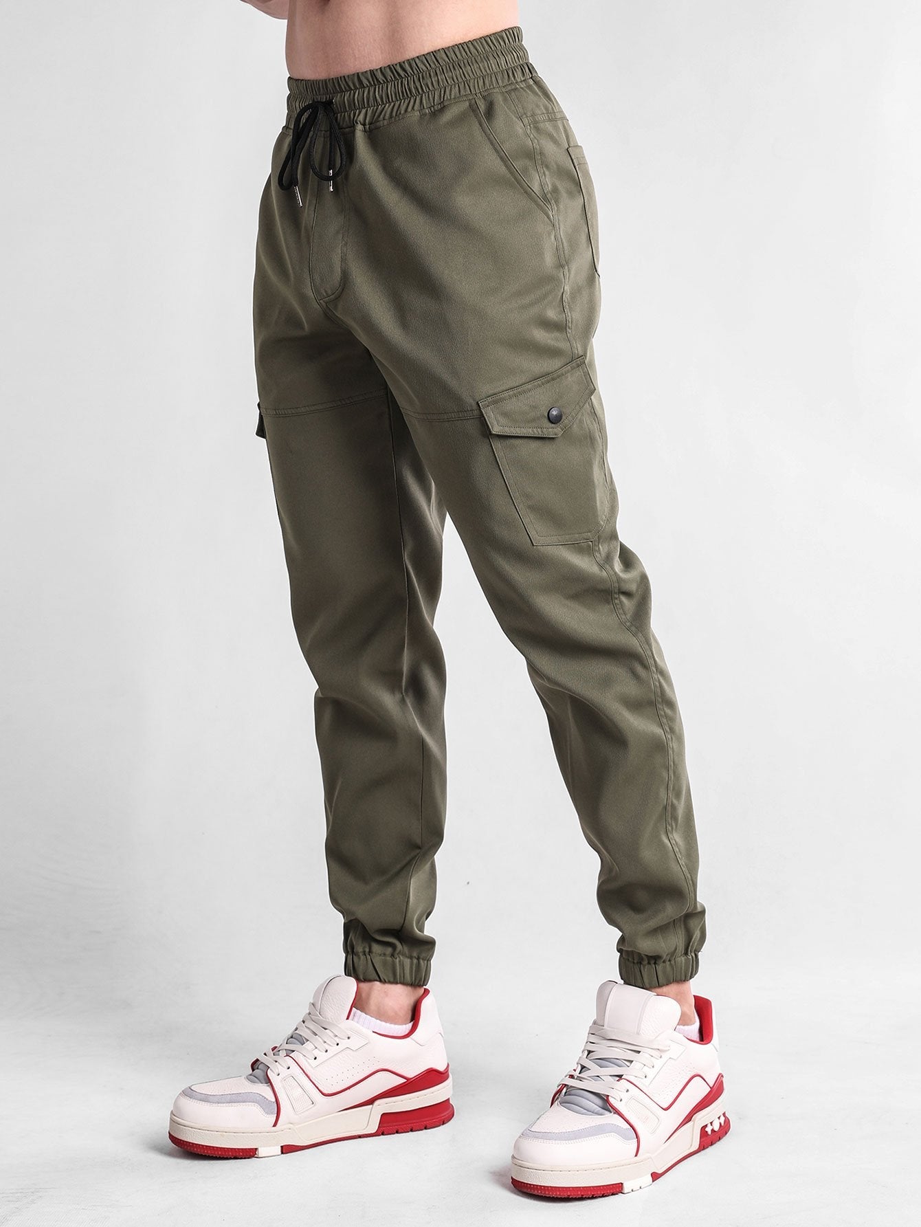 Chino Cargo Jogger Pants - Naturzy