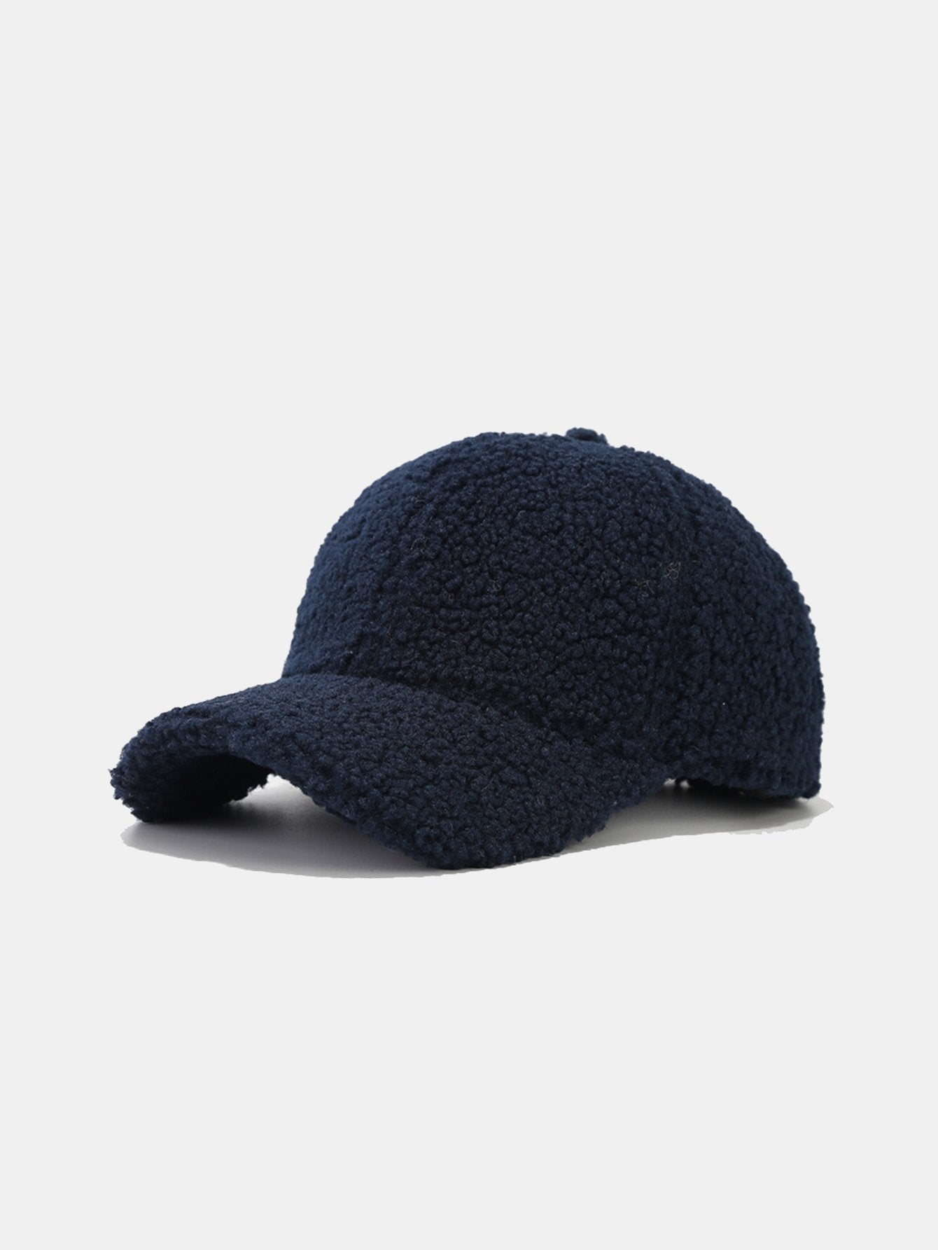 Solid Color Plush Warm Baseball Cap - Naturzy