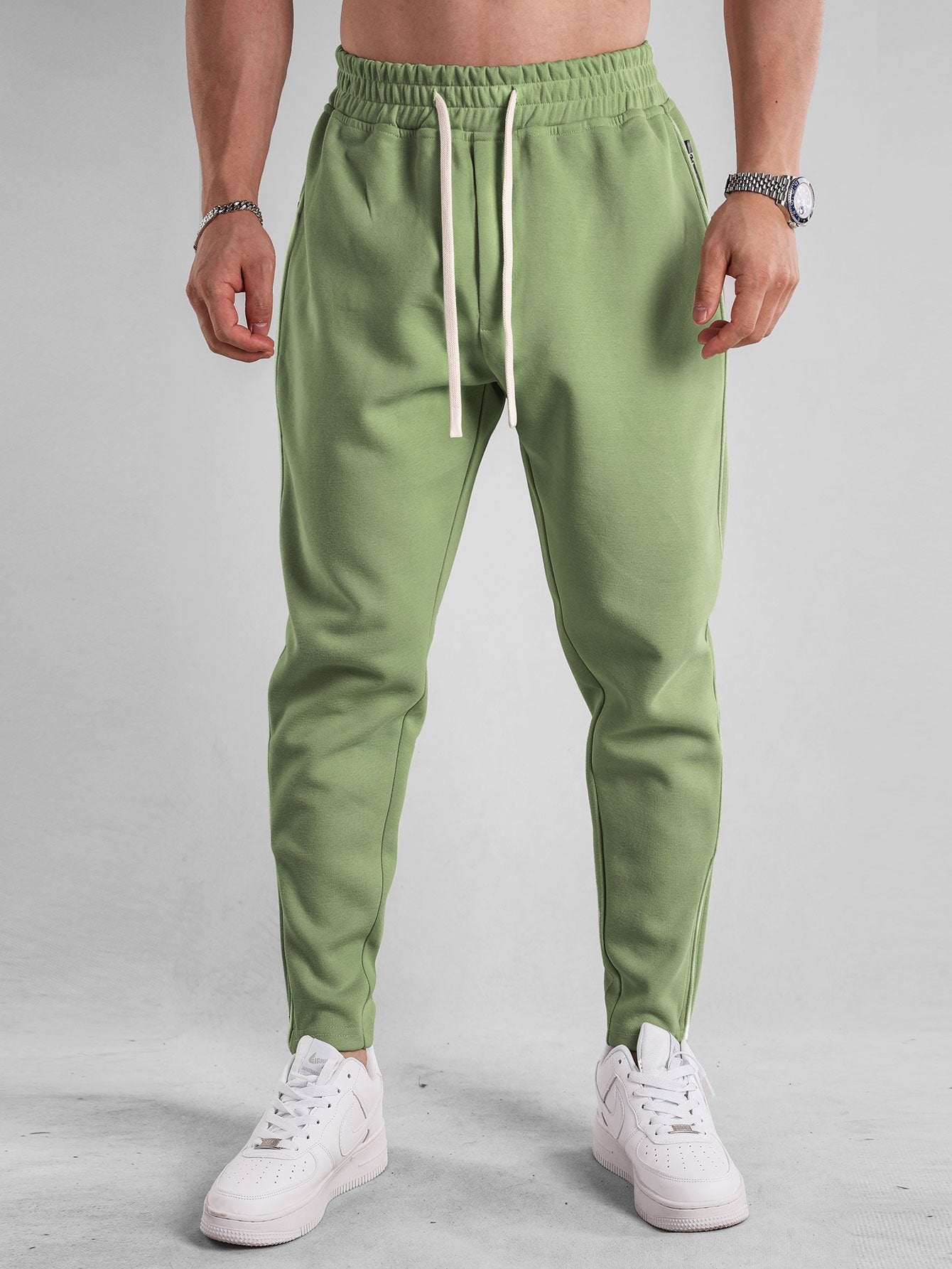 Zip Hem Jogger Pants - Naturzy