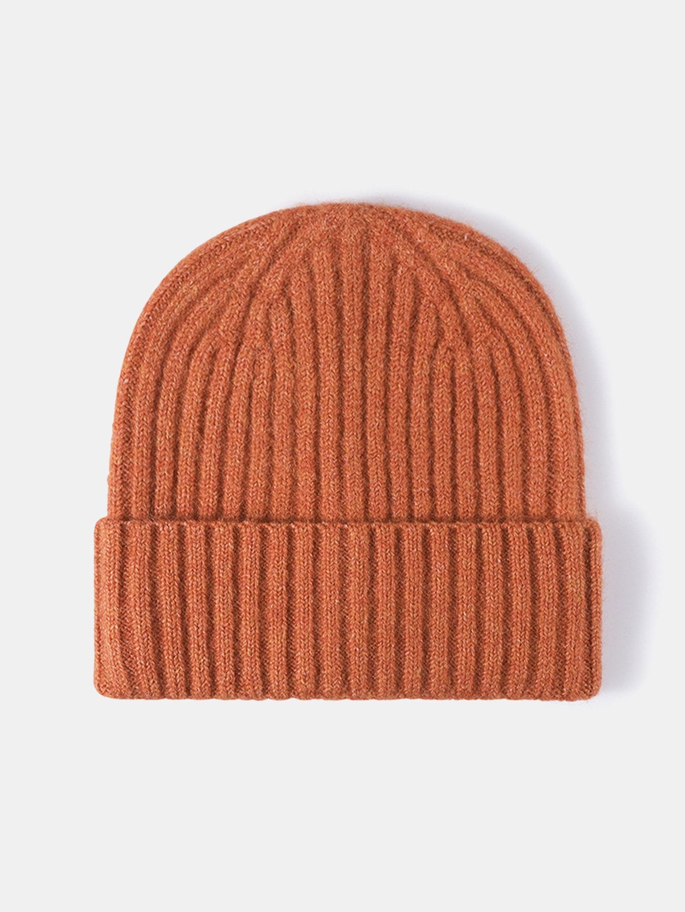 Faux Wool Warm Stripe Knit Beanie Hat - Naturzy