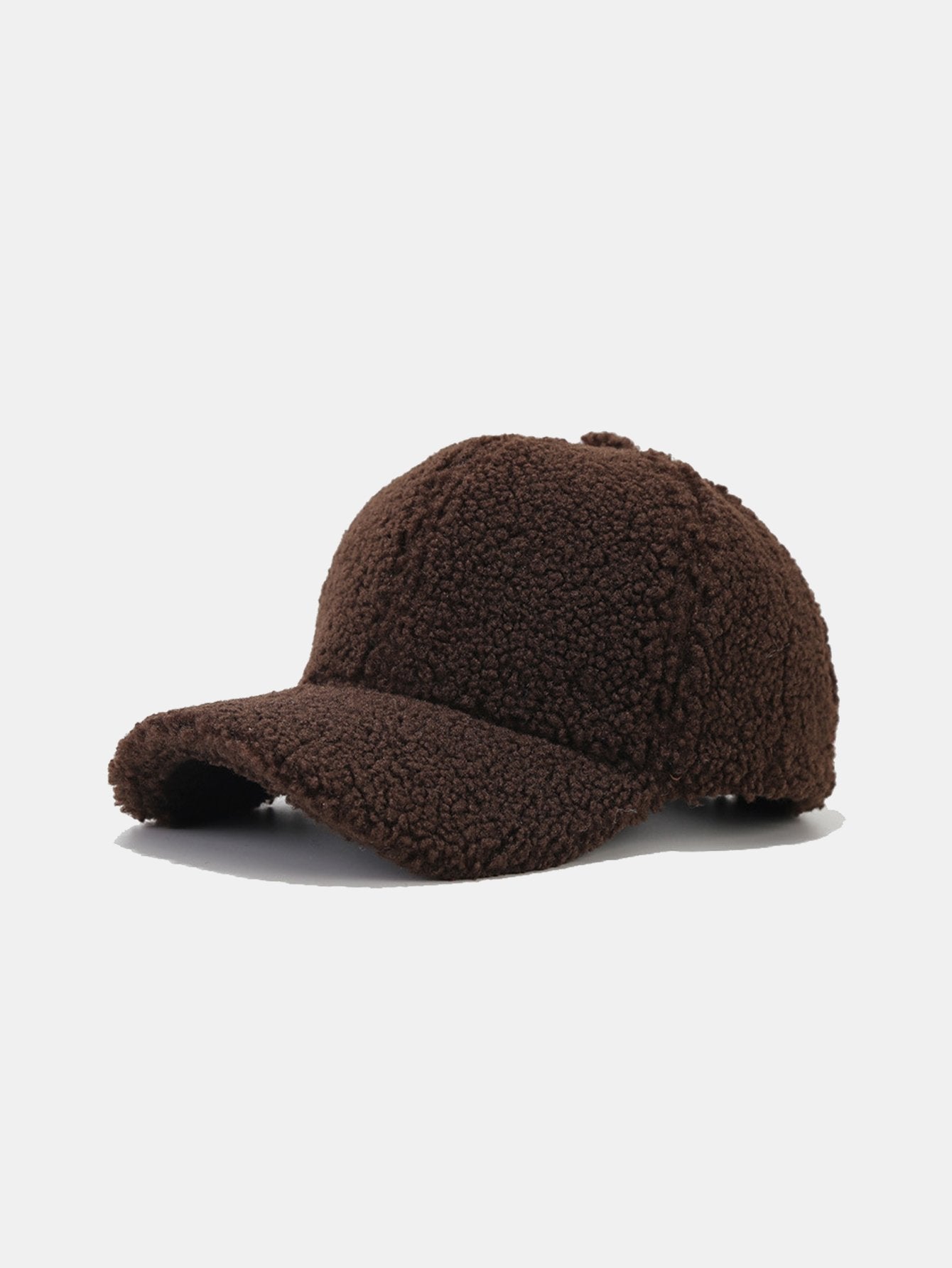 Solid Color Plush Warm Baseball Cap - Naturzy
