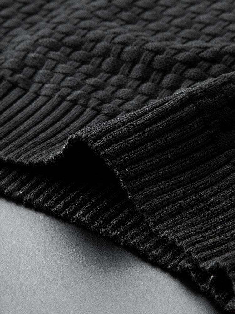 Knit Hooded Sweater - Naturzy