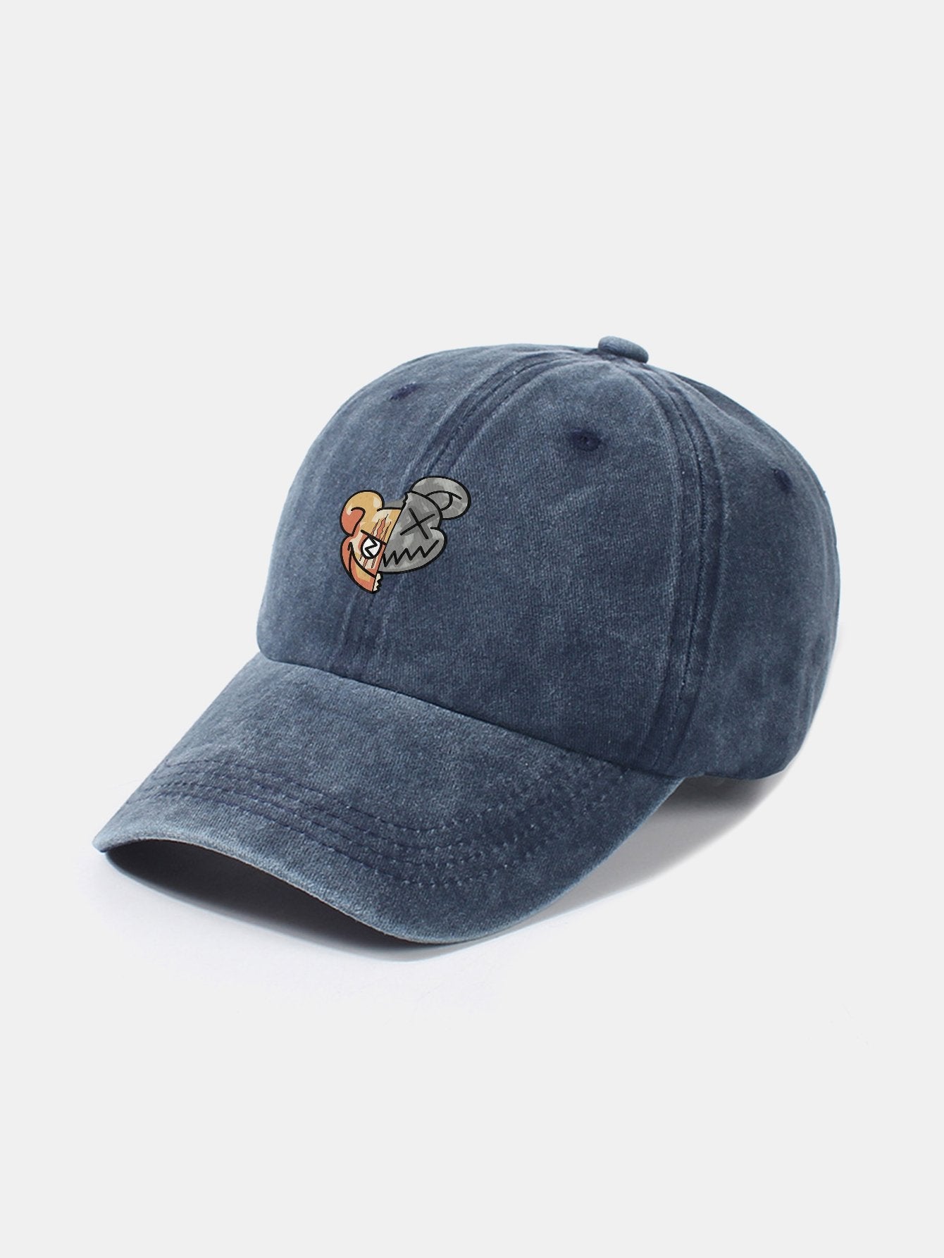 Bear Cartoon Pattern Casual Style Baseball Cap - Naturzy