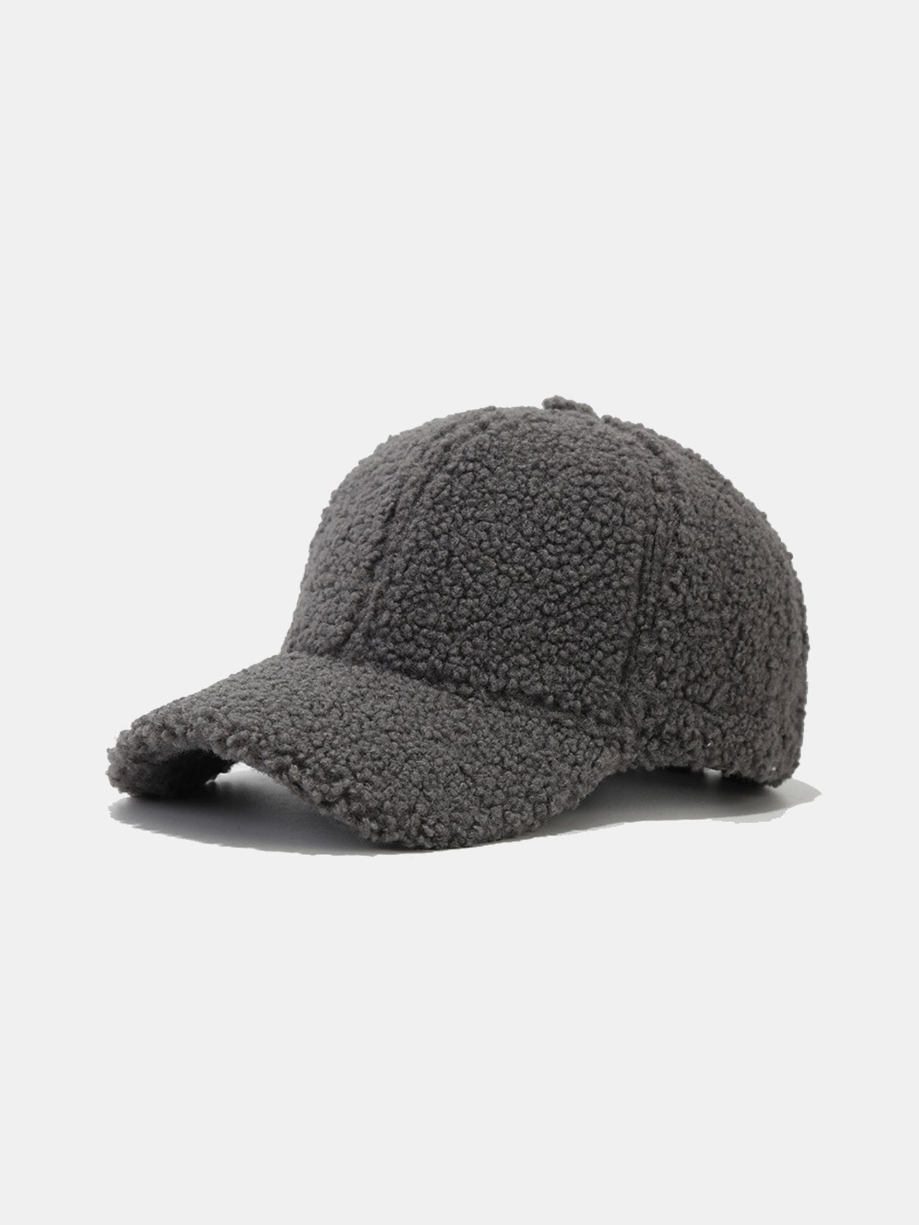 Solid Color Plush Warm Baseball Cap - Naturzy