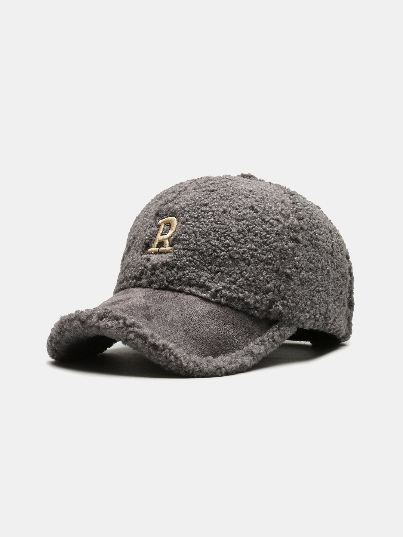 Plush Winter Warm Letter Baseball Cap - Naturzy