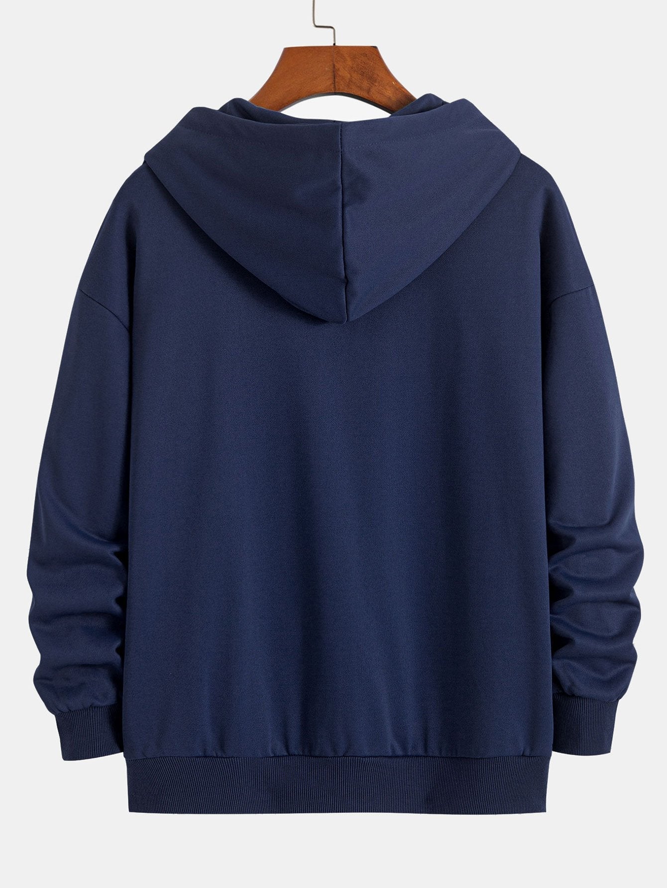 Basic Relax Fit Zip Hoodie - Naturzy