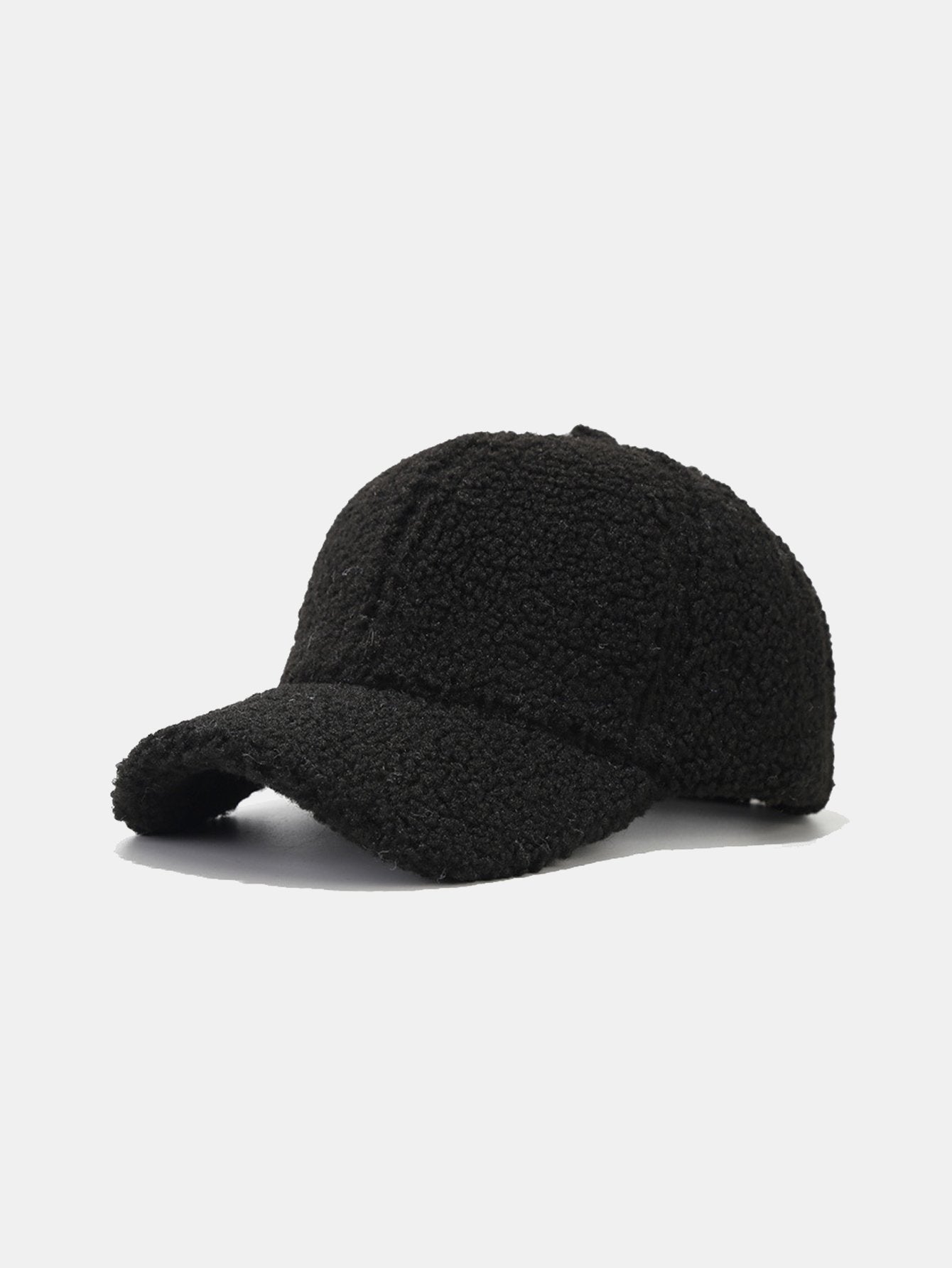 Solid Color Plush Warm Baseball Cap - Naturzy