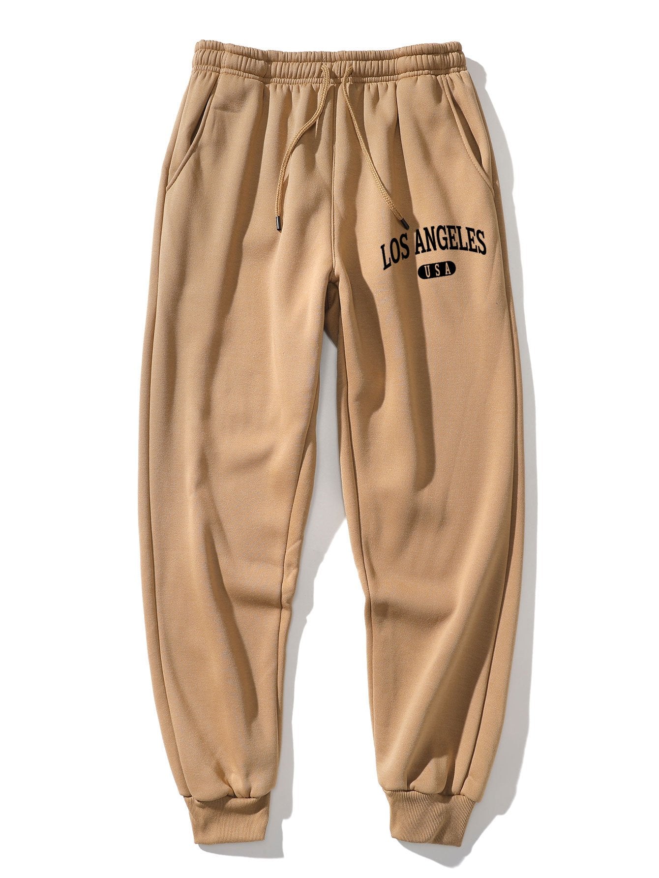 3 Pieces Los Angeles Print Jogger Pants - Naturzy