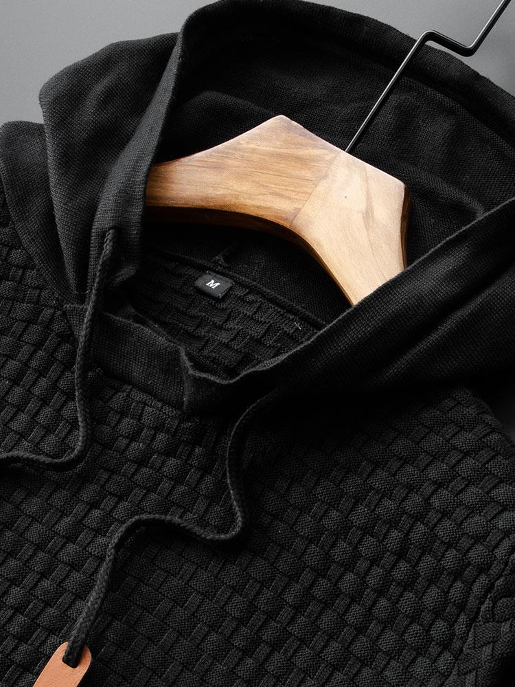 Knit Hooded Sweater - Naturzy