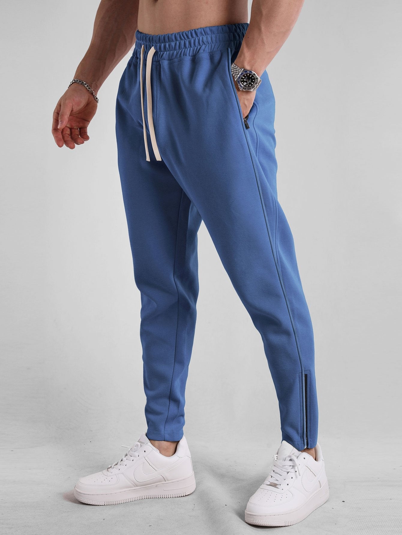 Zip Hem Jogger Pants - Naturzy
