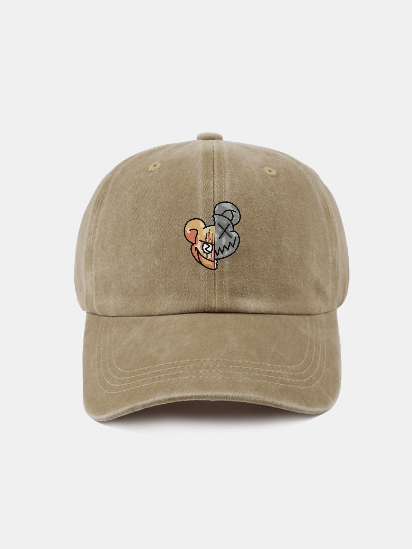 Bear Cartoon Pattern Casual Style Baseball Cap - Naturzy