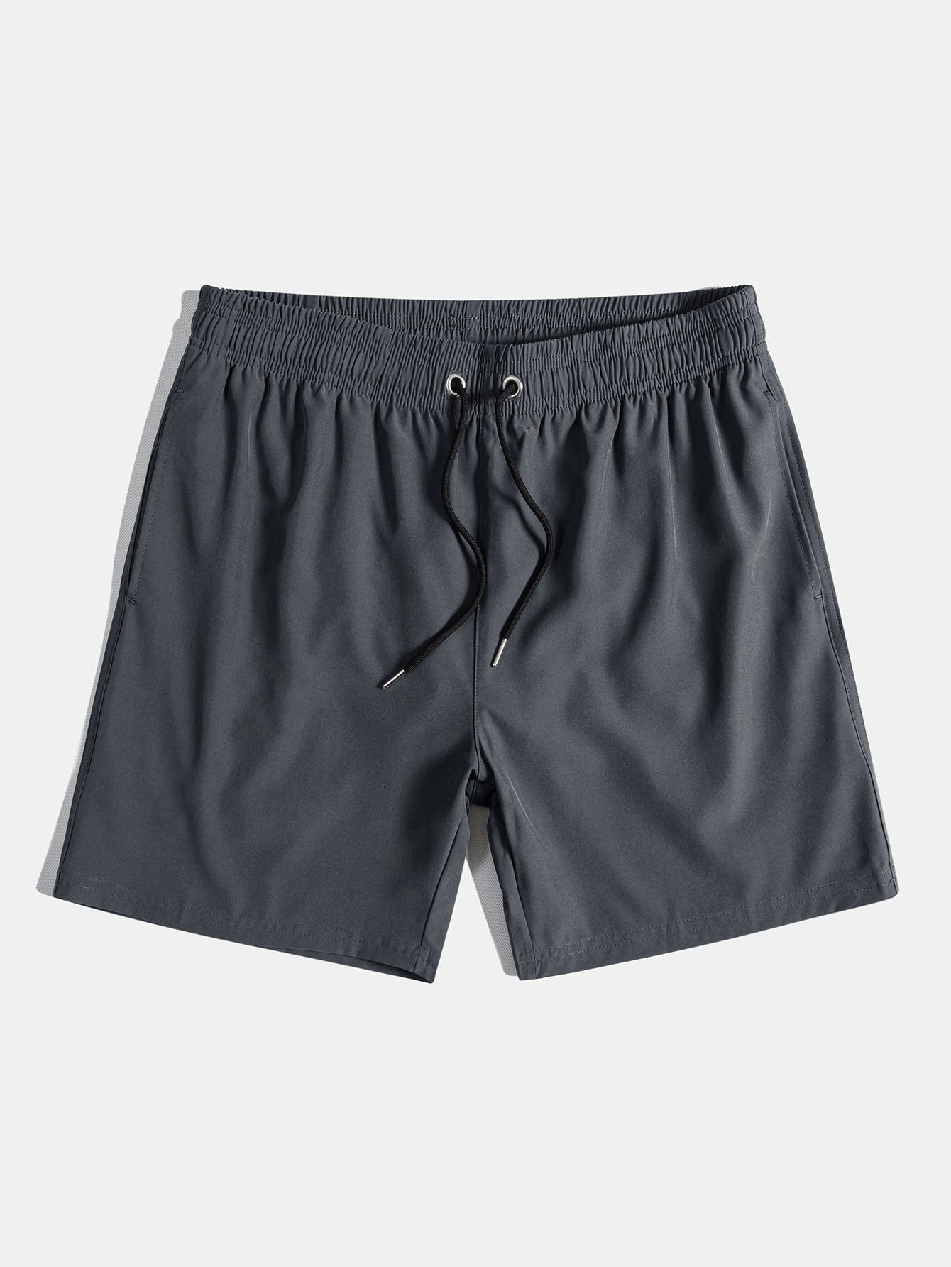Solid Drawstring Swim Shorts - Naturzy