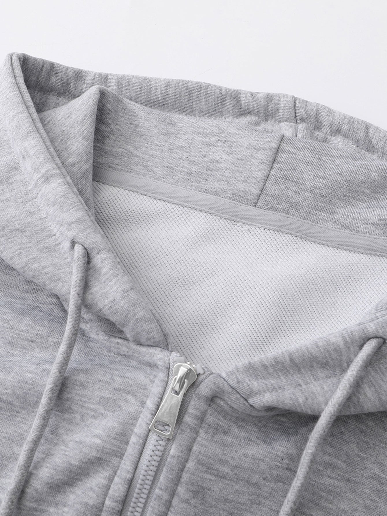 Basic Relax Fit Zip Hoodie - Naturzy
