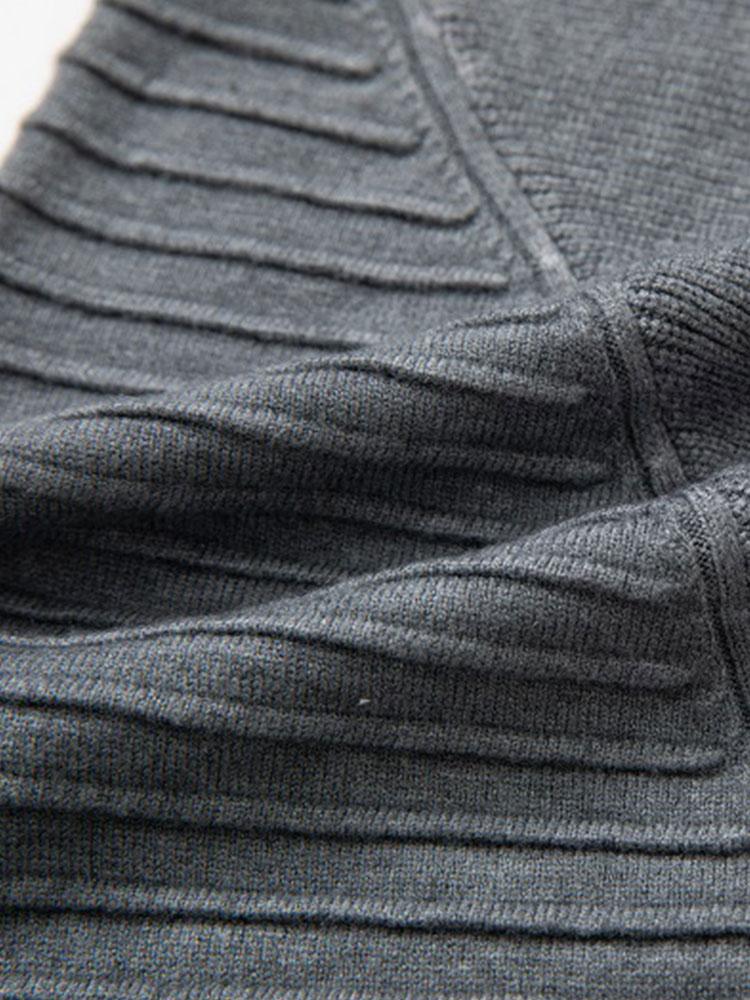 Slim Fit Raglan Sleeve Crew Neck Sweater - Naturzy