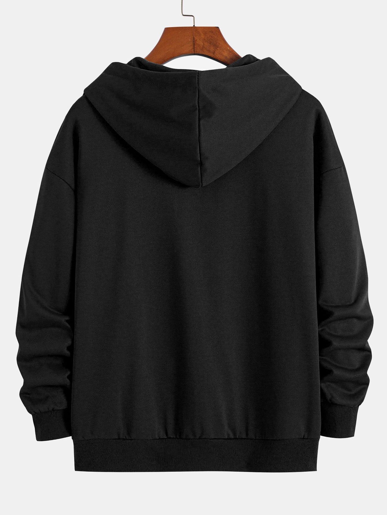 Basic Relax Fit Zip Hoodie - Naturzy