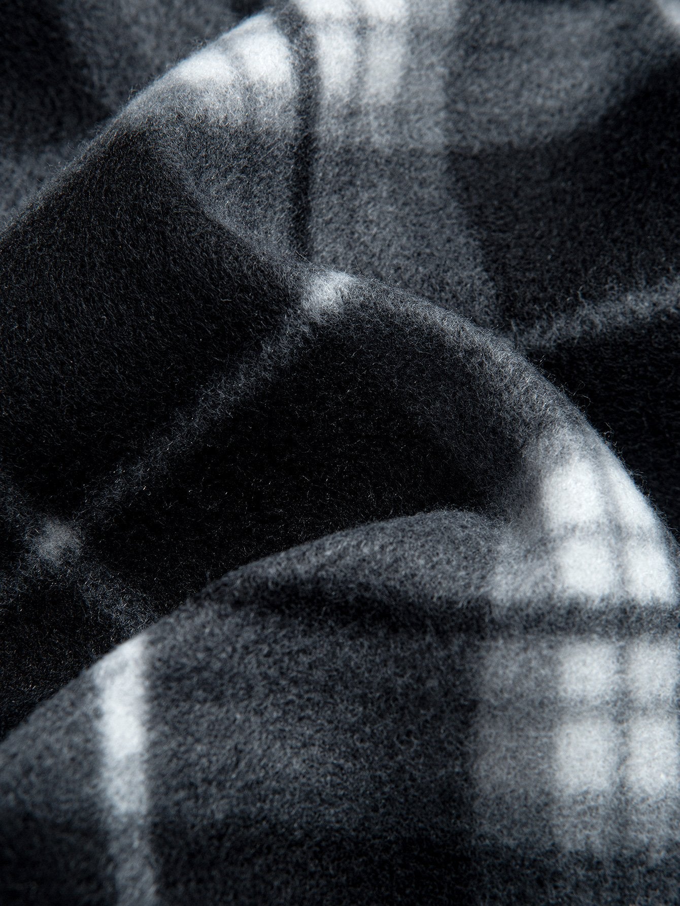 Teddy Fleece Lined Flannel Plaid Hoodie - Naturzy