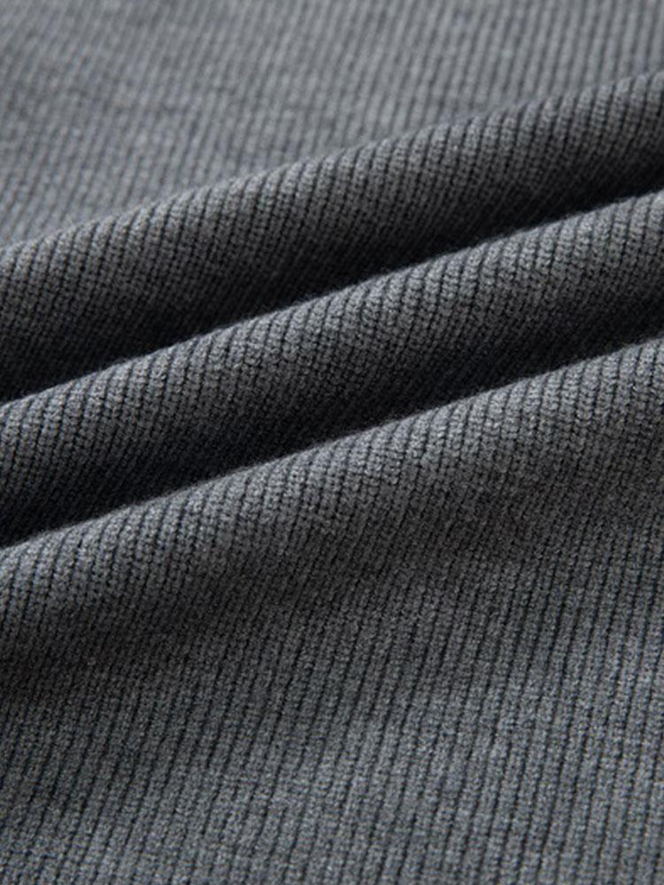 Slim Fit Raglan Sleeve Crew Neck Sweater - Naturzy