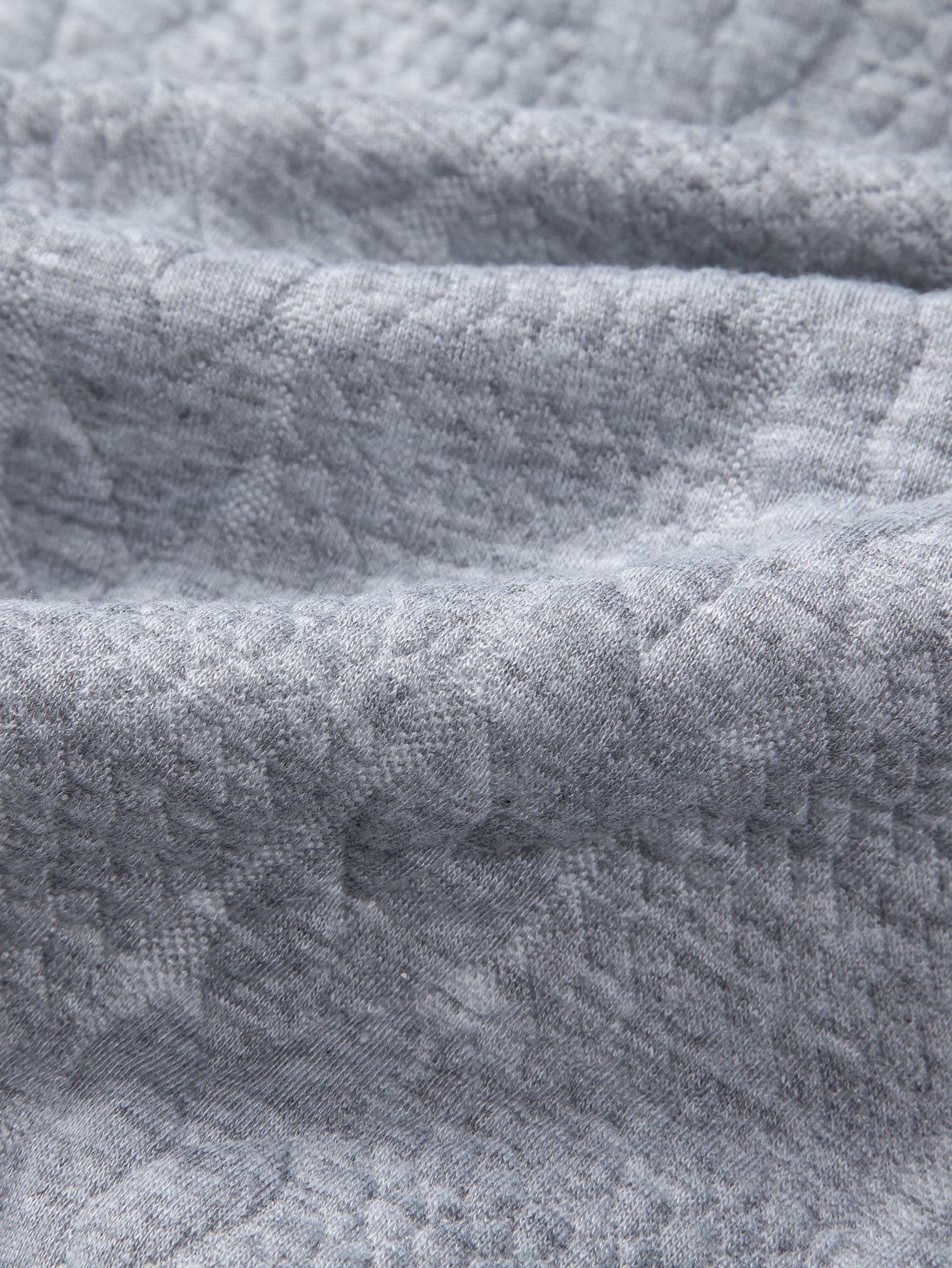 Relax Fit Wheat Jacquard Hoodie - Naturzy