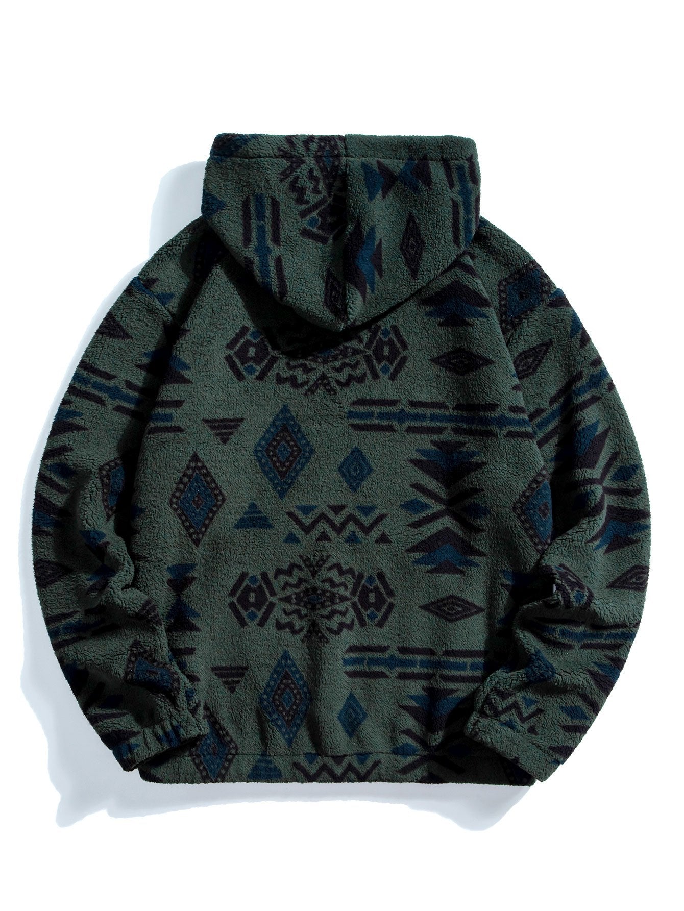 Aztec Print Teddy Hoodie - Naturzy