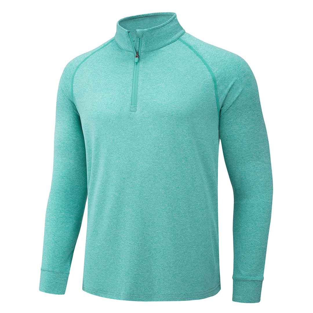 Men's 1/4 Zip Pullover Shirts Sun Protection UPF 50+ Long Sleeve