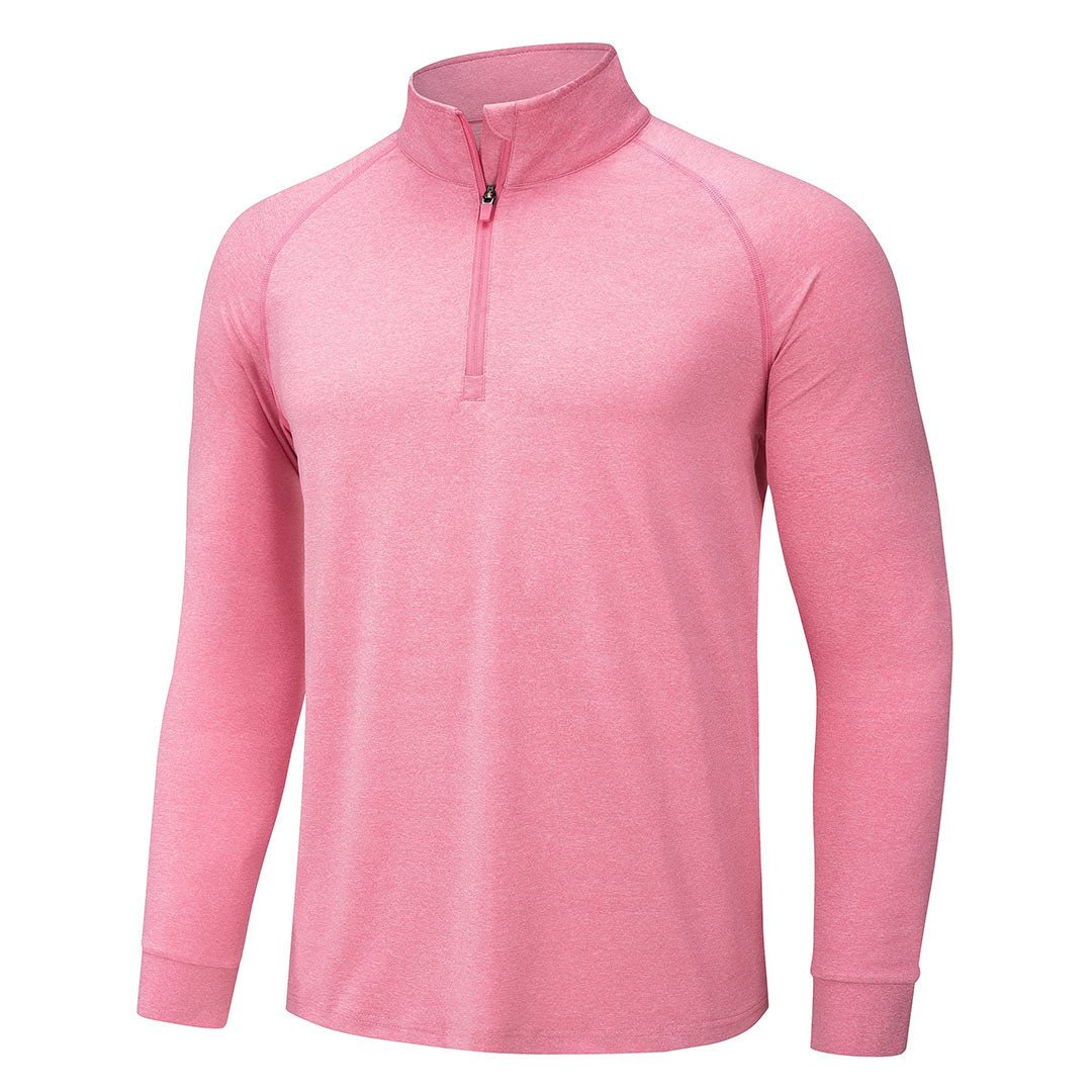 Men's 1/4 Zip Pullover Shirts Sun Protection UPF 50+ Long Sleeve