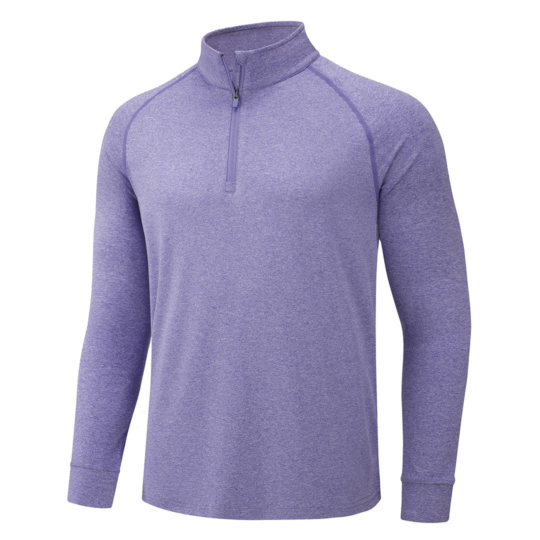 Men's 1/4 Zip Pullover Shirts Sun Protection UPF 50+ Long Sleeve