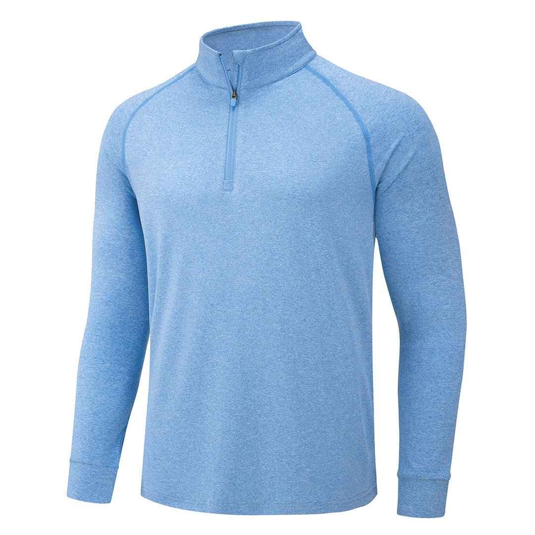 Men's 1/4 Zip Pullover Shirts Sun Protection UPF 50+ Long Sleeve