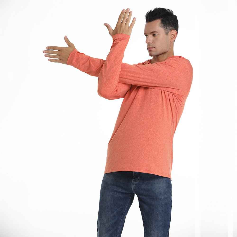 Men's Hooded UPF 50+ Sun Protection Sherpa Fishing Shirt