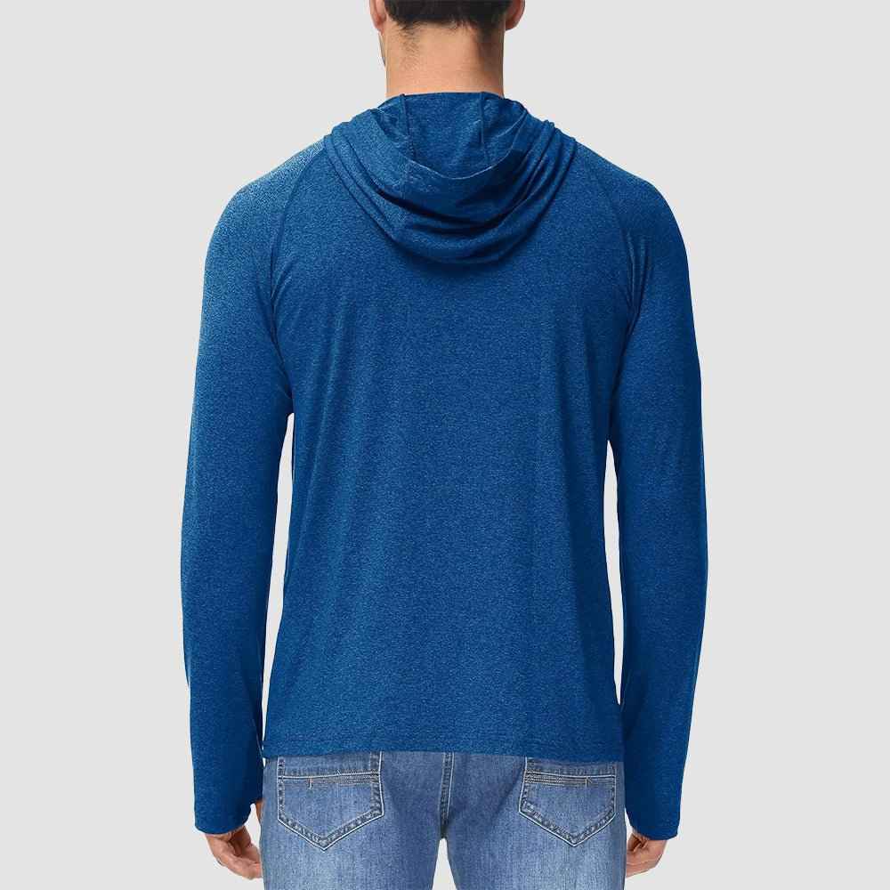 Men's Hooded UPF 50+ Sun Protection Sherpa Fishing Shirt