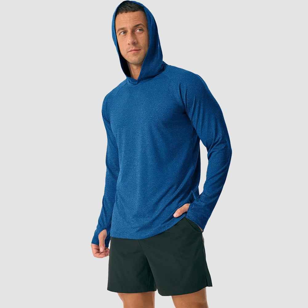 Men's Hooded UPF 50+ Sun Protection Sherpa Fishing Shirt