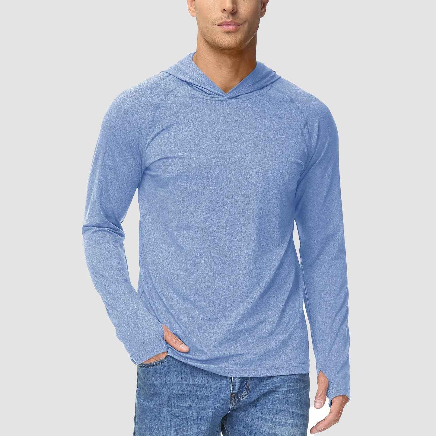 Men's Hooded UPF 50+ Sun Protection Sherpa Fishing Shirt