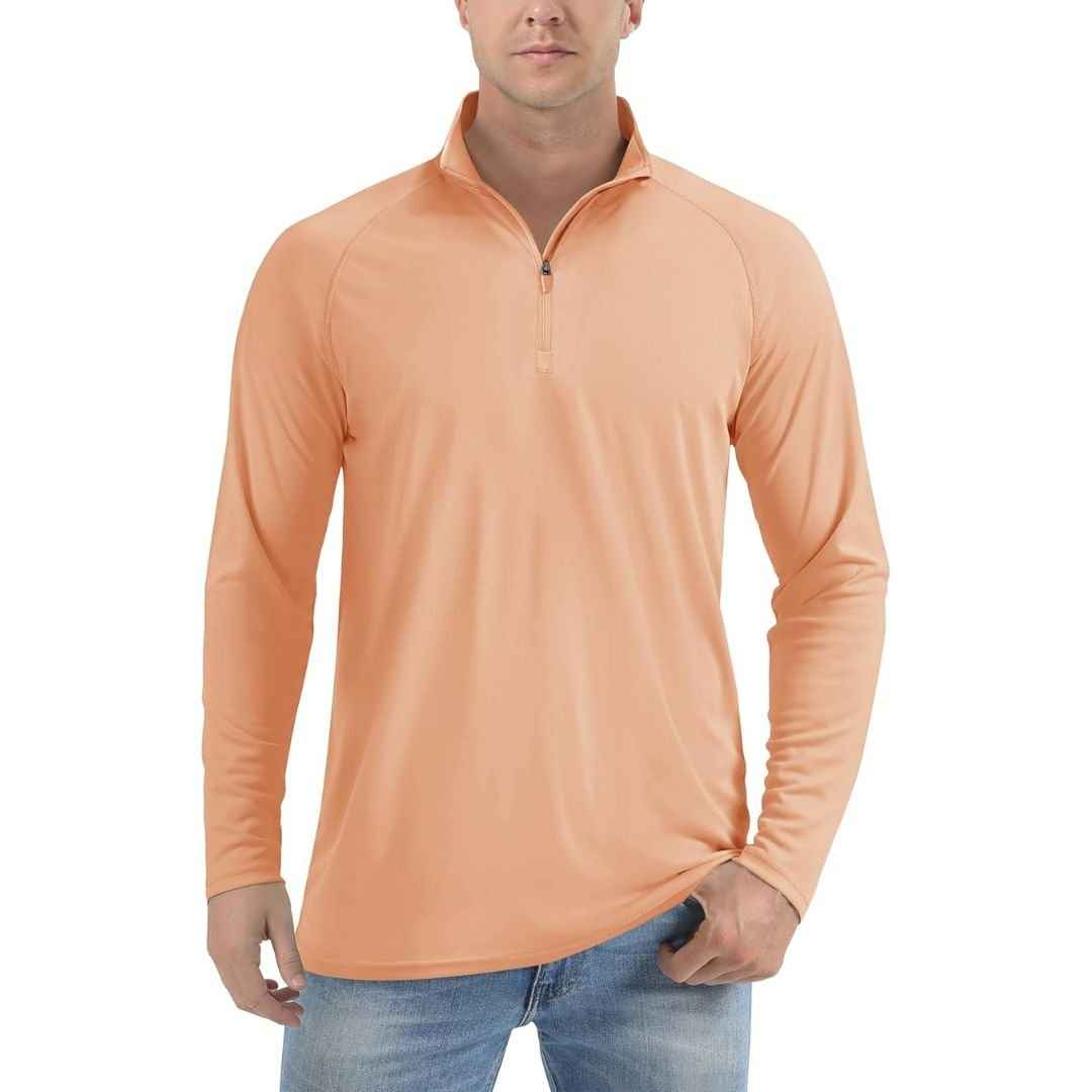 Men's Sun Protective Quick-Dry Stand Collar UV Long Sleeve Shirts