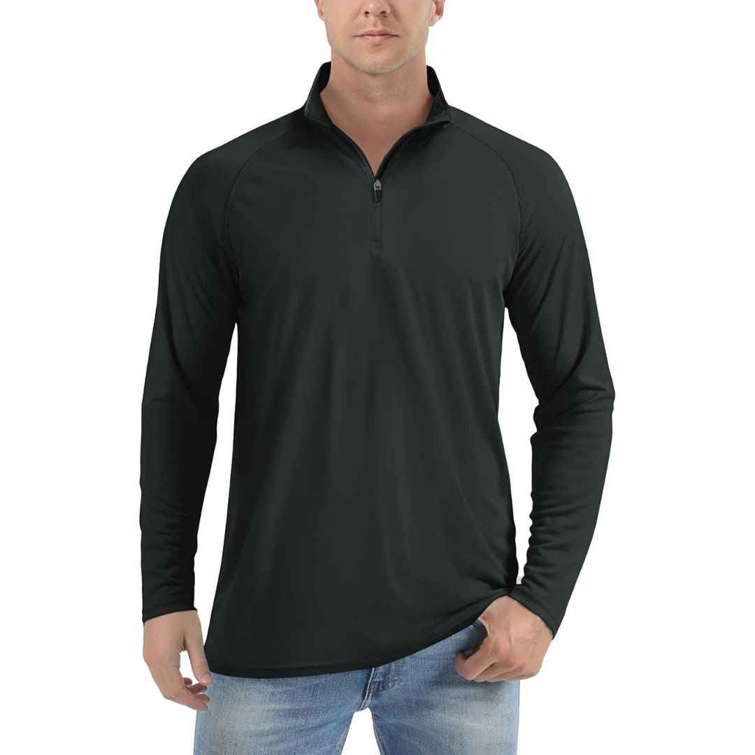 Men's Sun Protective Quick-Dry Stand Collar UV Long Sleeve Shirts