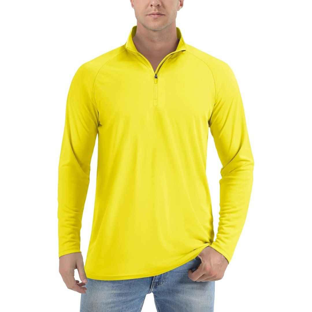 Men's Sun Protective Quick-Dry Stand Collar UV Long Sleeve Shirts