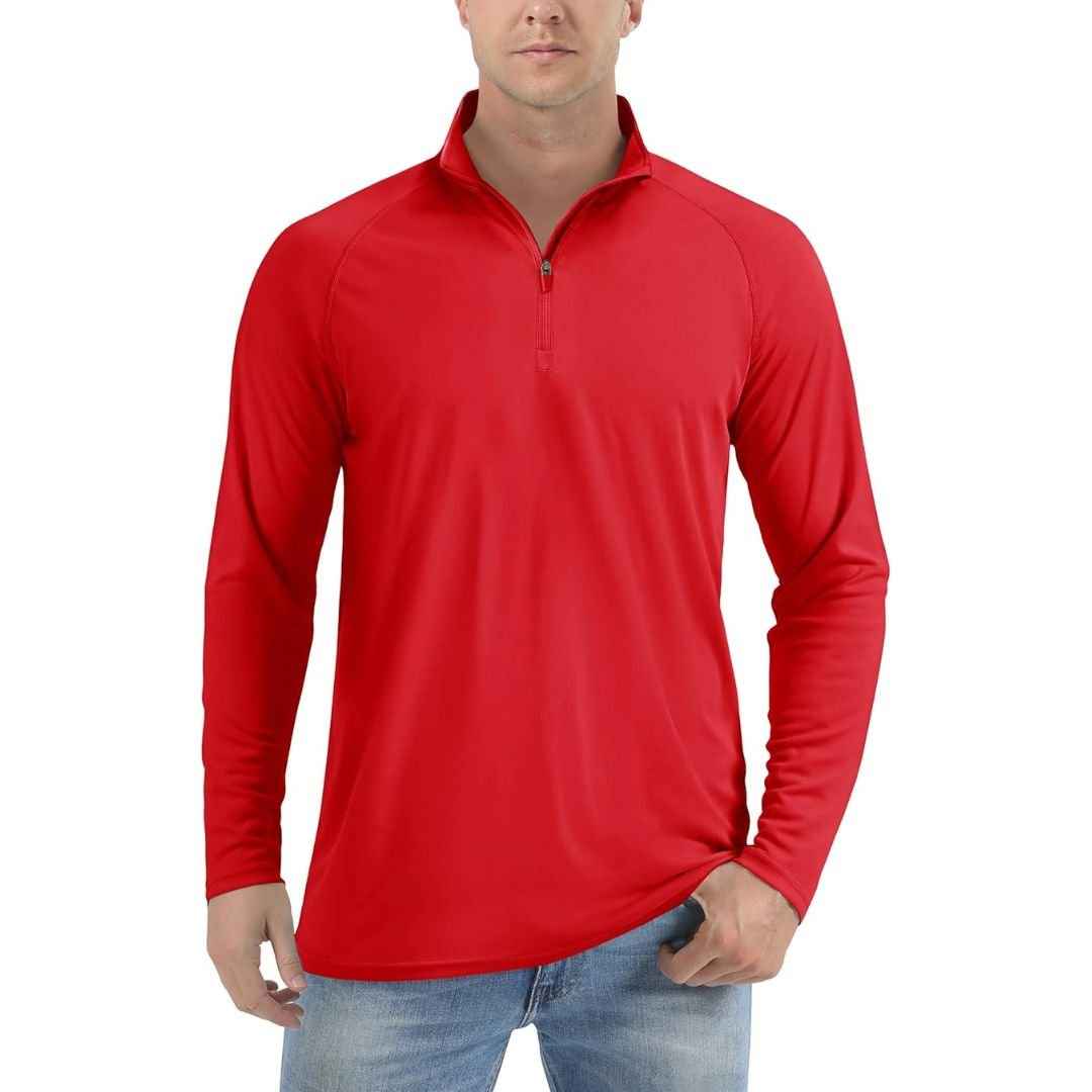 Men's Sun Protective Quick-Dry Stand Collar UV Long Sleeve Shirts