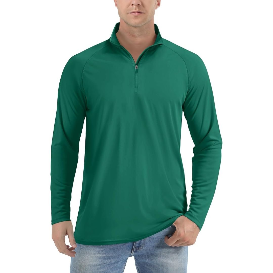 Men's Sun Protective Quick-Dry Stand Collar UV Long Sleeve Shirts