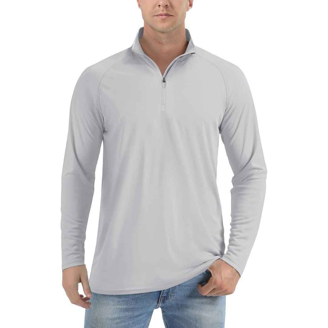 Men's Sun Protective Quick-Dry Stand Collar UV Long Sleeve Shirts